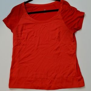 New York & Company solid red/orange blouse